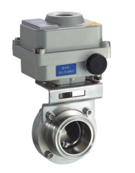 防爆电动卫生蝶阀